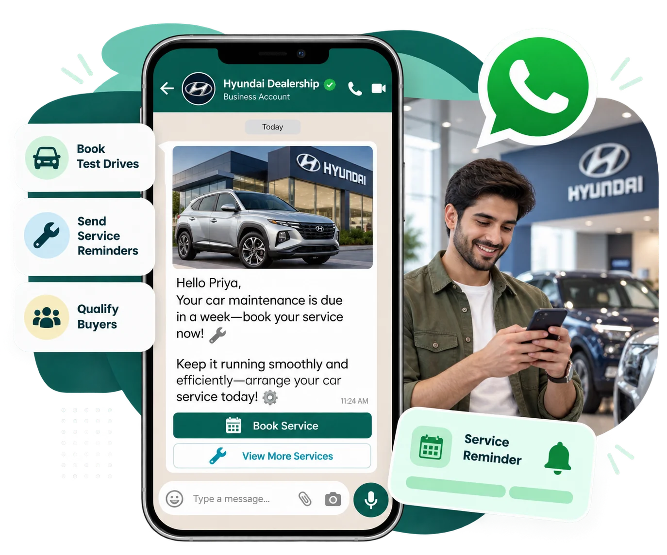 Take service bookings and send reminders automatically