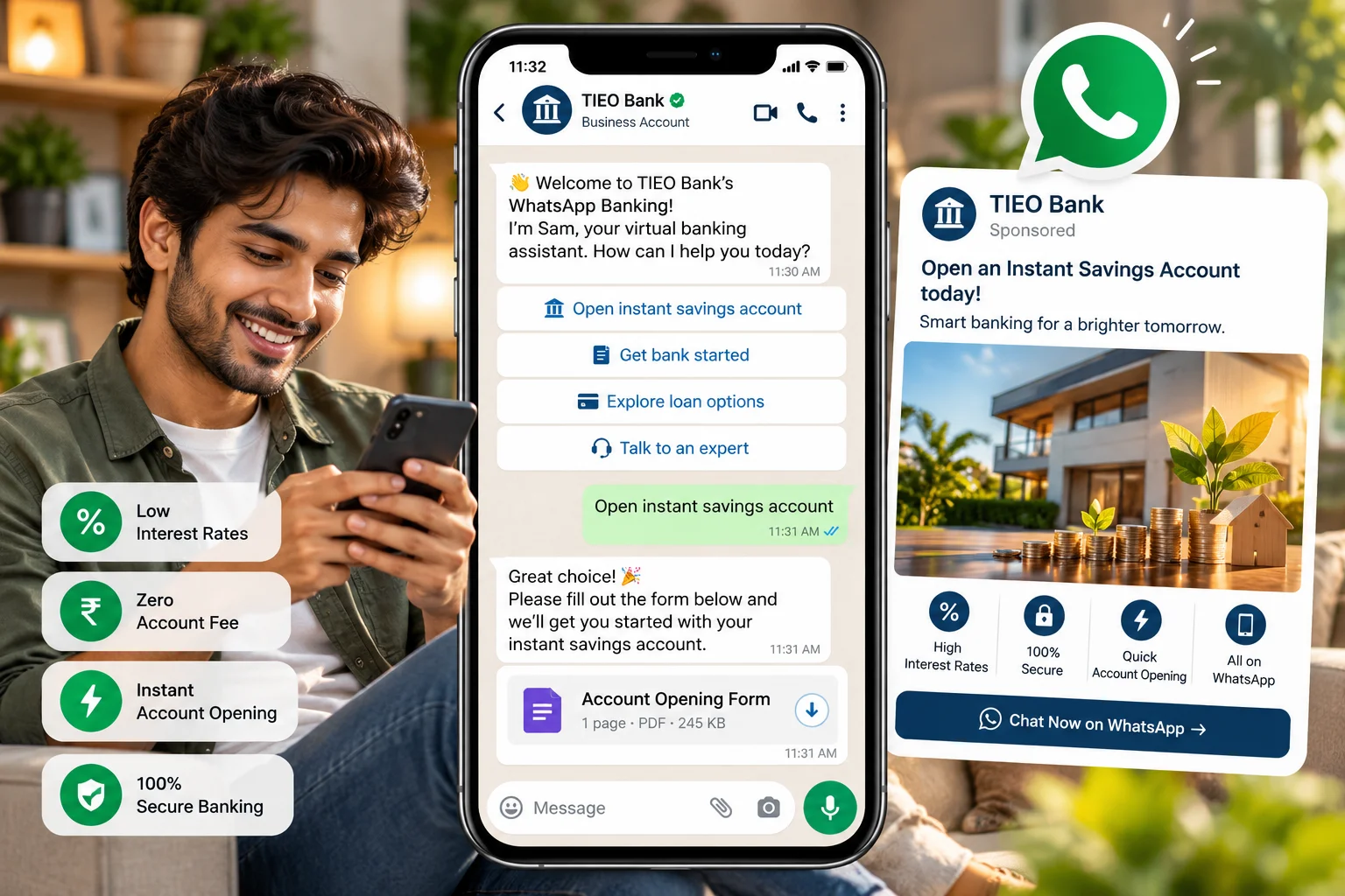 Onboard customers and finish KYC without losing them to a form
