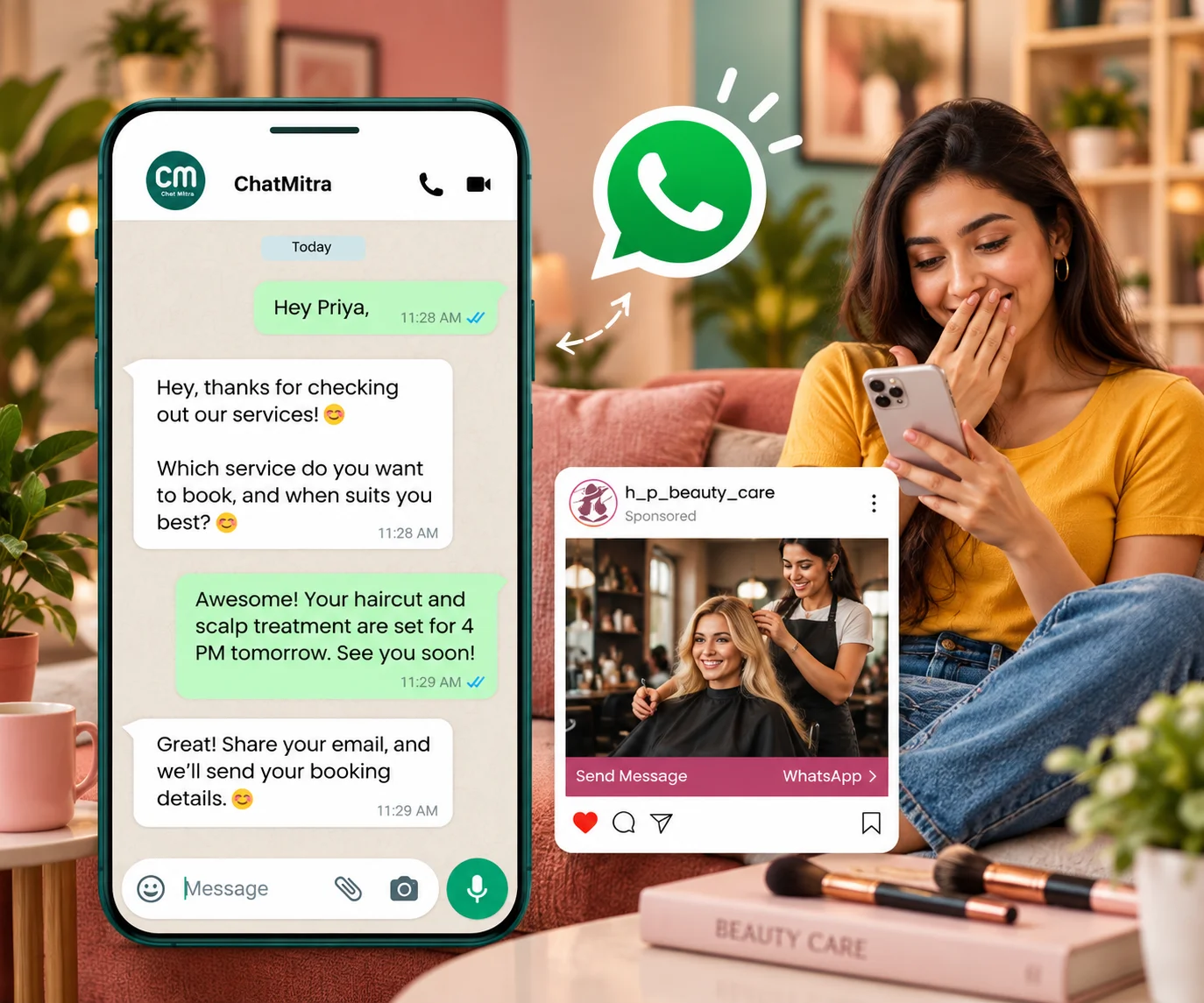 Why beauty brands keep customers on WhatsApp