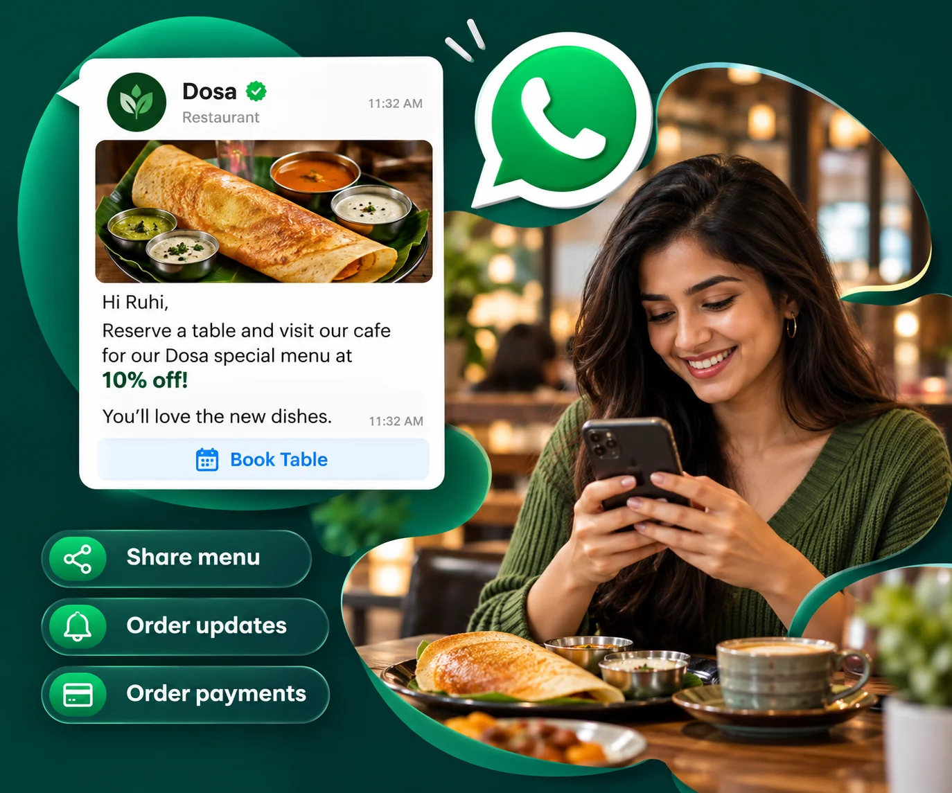 WhatsApp for Restaurants & Food