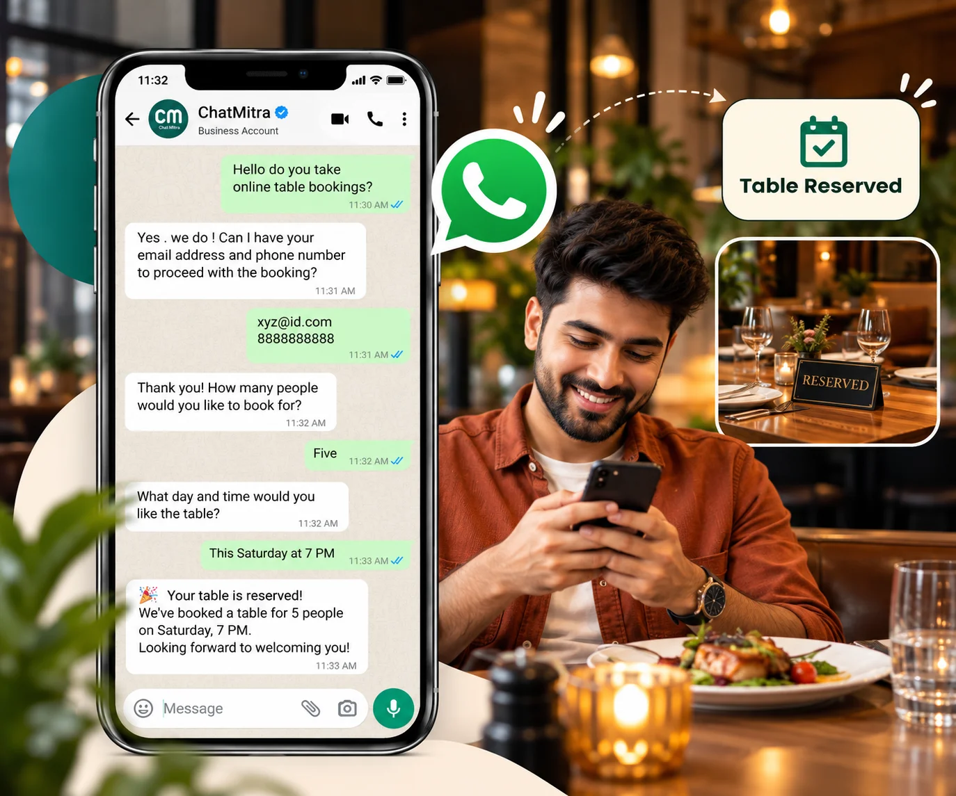 Let customers book a table without a single phone call