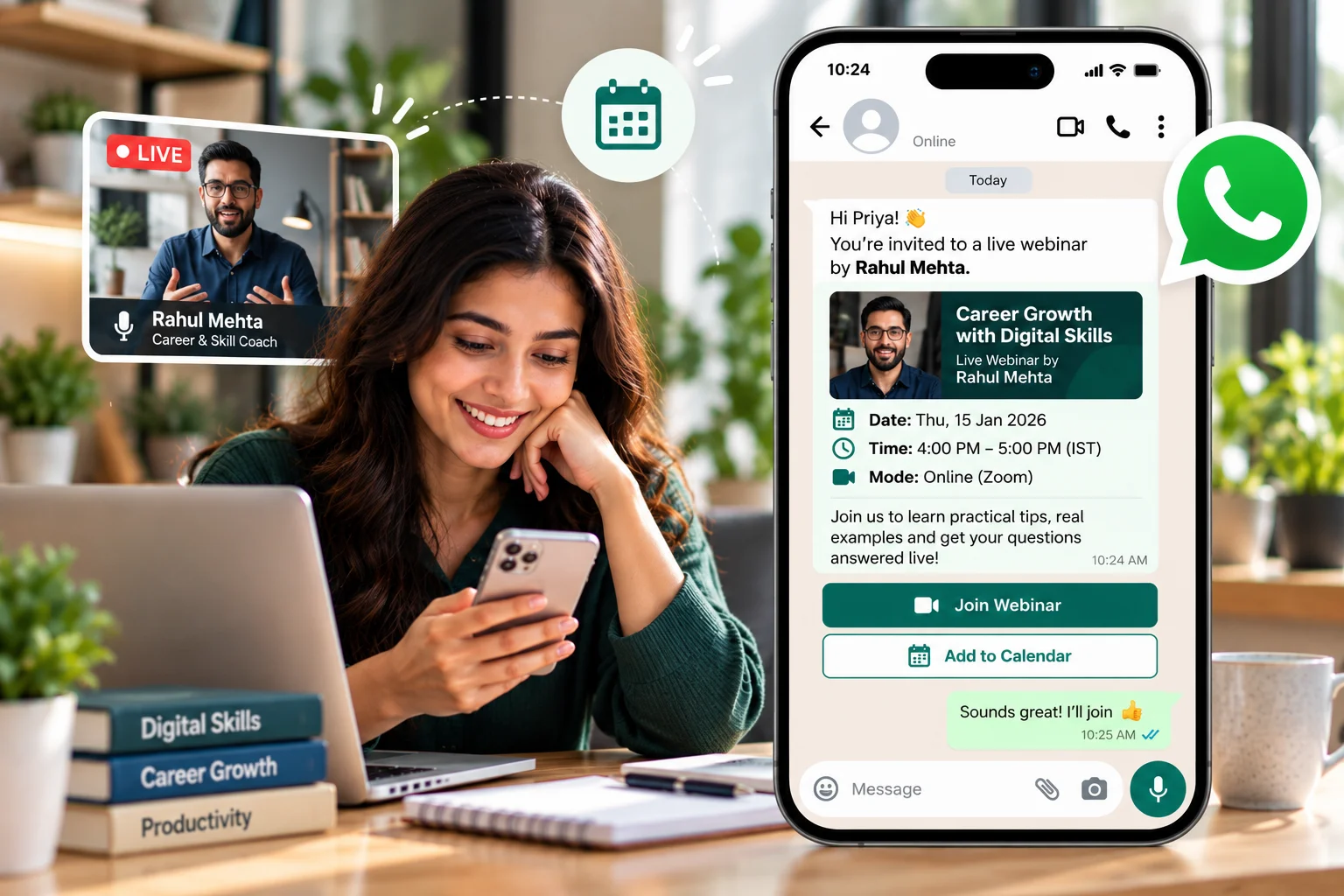 WhatsApp for Events & Webinars