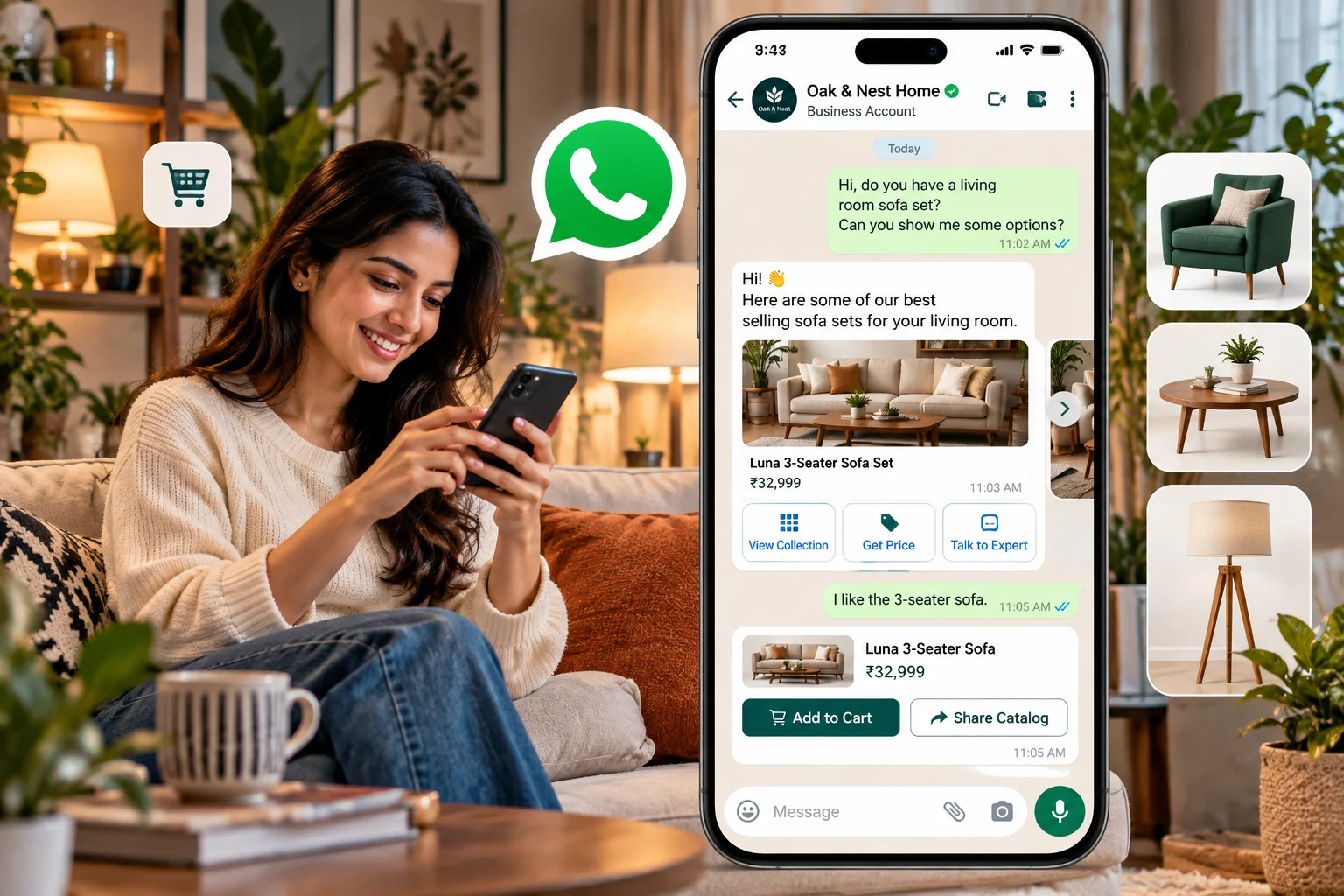 WhatsApp for Home Decor