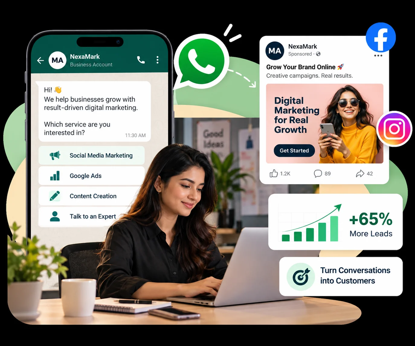Turn ad clicks into conversations, not lost form fills