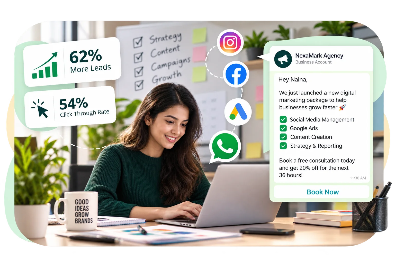 Keep each client's audience engaged one-to-one