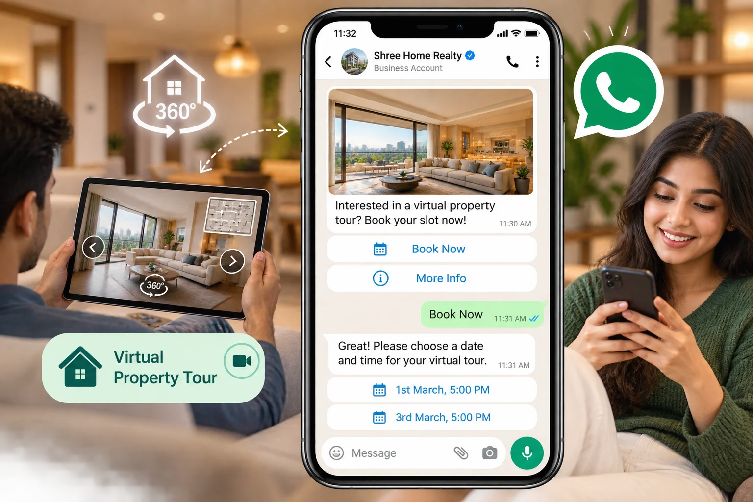 Share the property like you're standing next to them