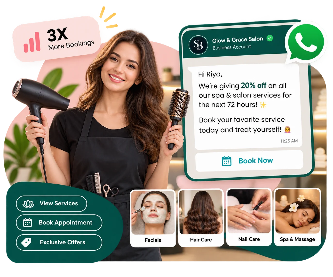WhatsApp for Spas & Salons