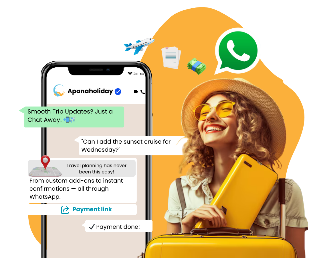 Send itineraries and take payment in one thread