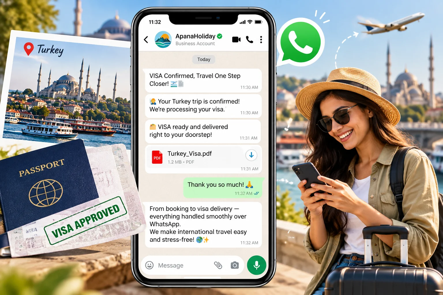 Keep travellers informed automatically