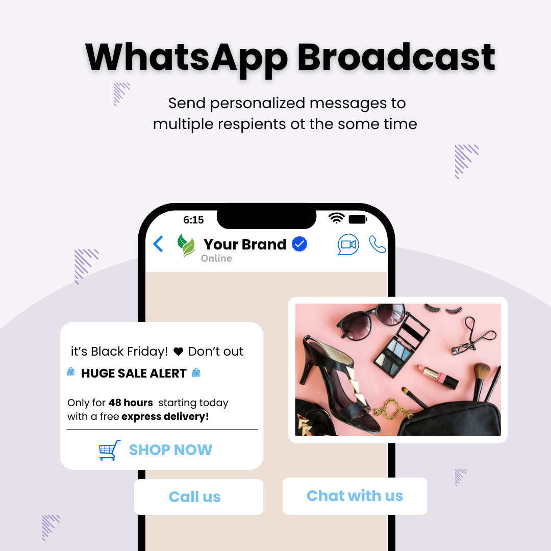 WhatsApp Broadcasting analytics dashboard showing message delivery and engagement metrics