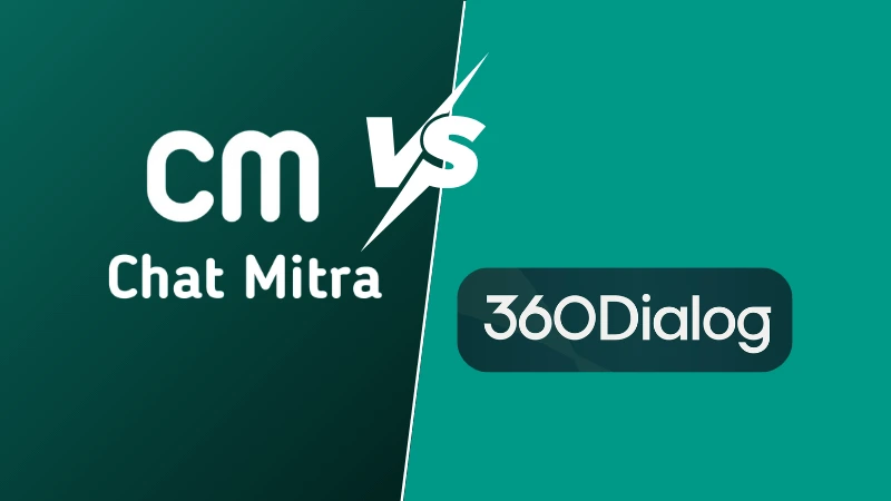 ChatMitra vs 360Dialog comparison illustration