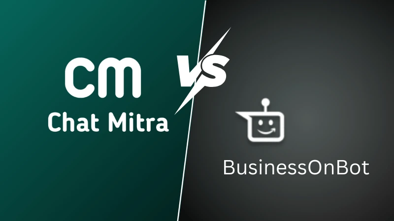 ChatMitra vs BusinessOnBot comparison illustration