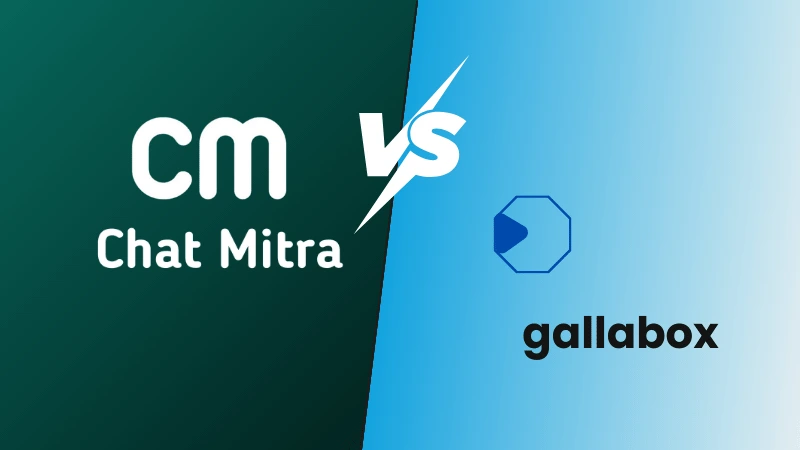 ChatMitra vs Gallabox comparison illustration
