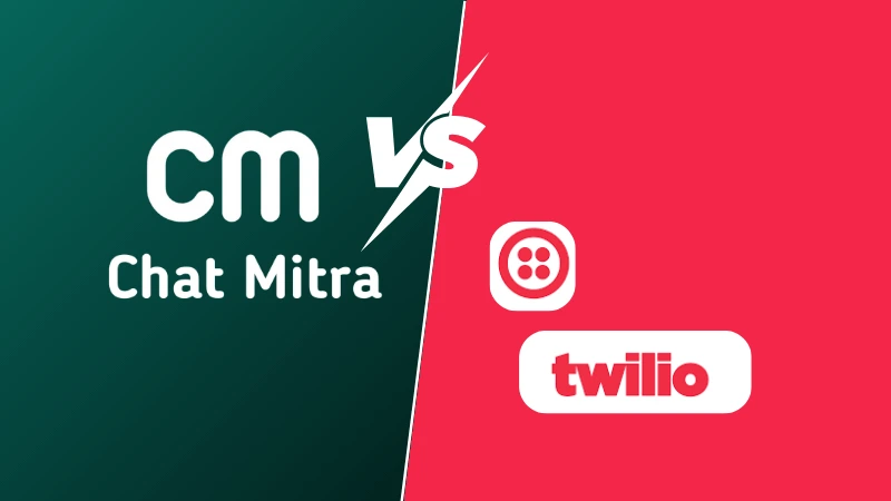 ChatMitra vs Twilio comparison illustration