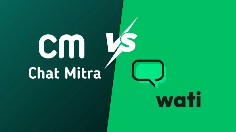 ChatMitra vs Wati comparison illustration