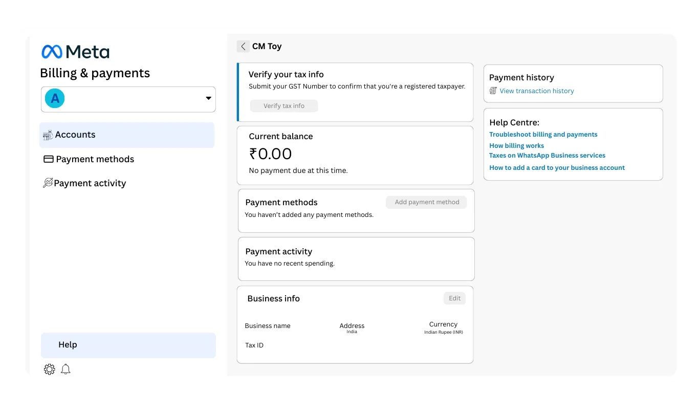 Step 3: Navigate to Billing and Payments