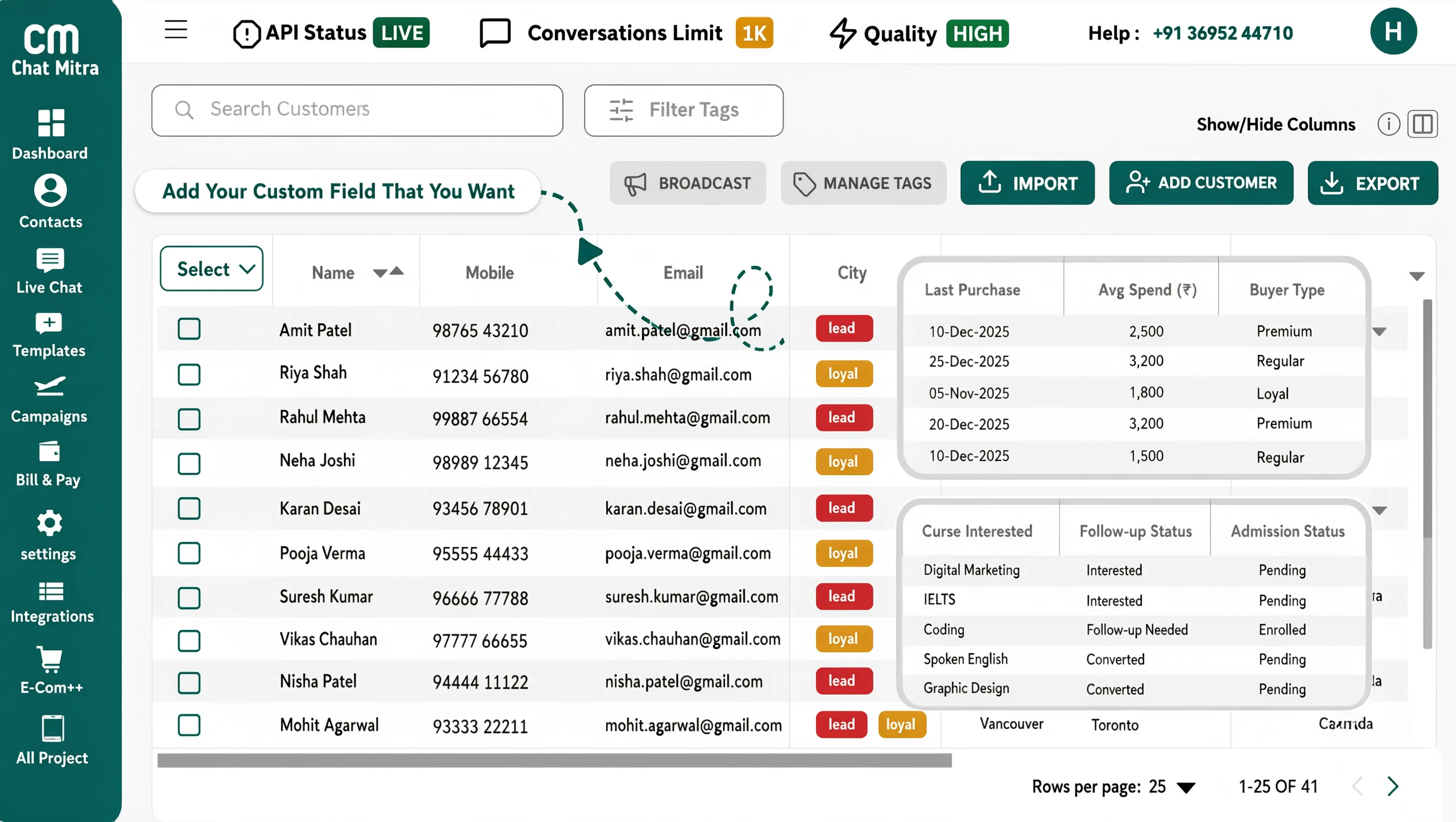 Import Your Contacts Instantly