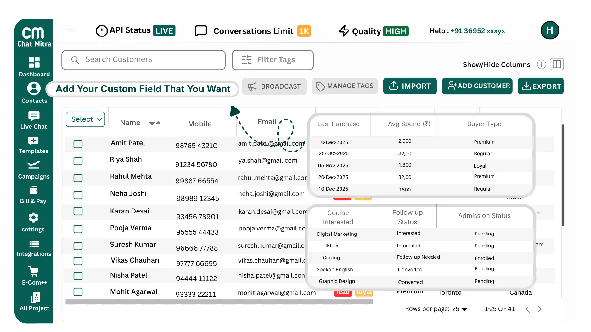 Import Your Contacts Instantly