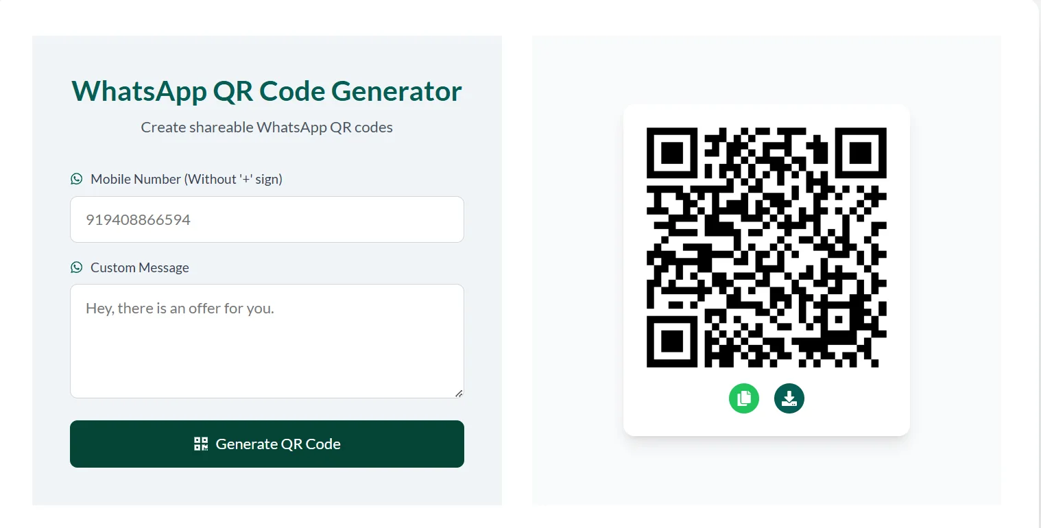QR Code Generated